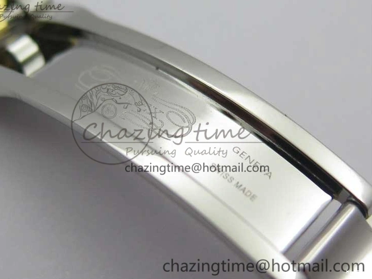 MiroTime 0519 DateJust 41 SS YG 126333 Fluted Bezel DJF Best Edition 904L Steel Gray Dial Green Roman Markers on Jubilee Bracelet A Seasonal 3194